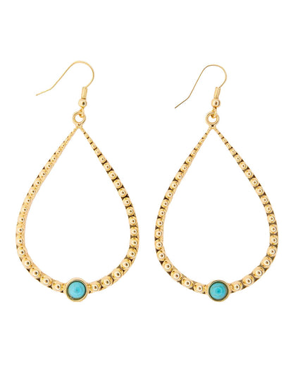 Women's 2.25" 18K Gold Plated Teardrop Earrings - Wc-E23G by West & Co. from Skip’s Western Outfitters | W&C-WC-E23G-YELLOW-GOLD