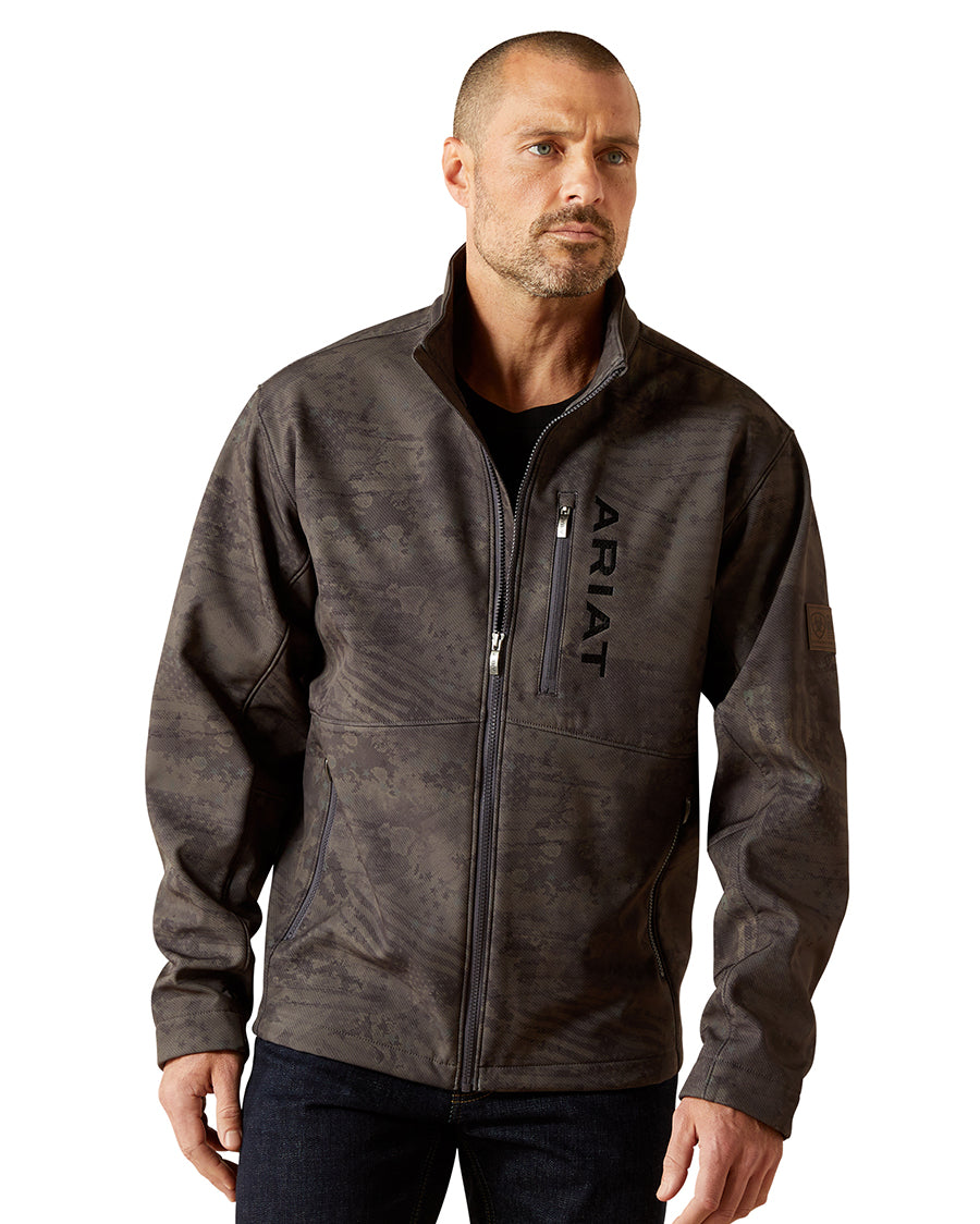 Men's Patriot Flag Softshell Jacket - 10062592