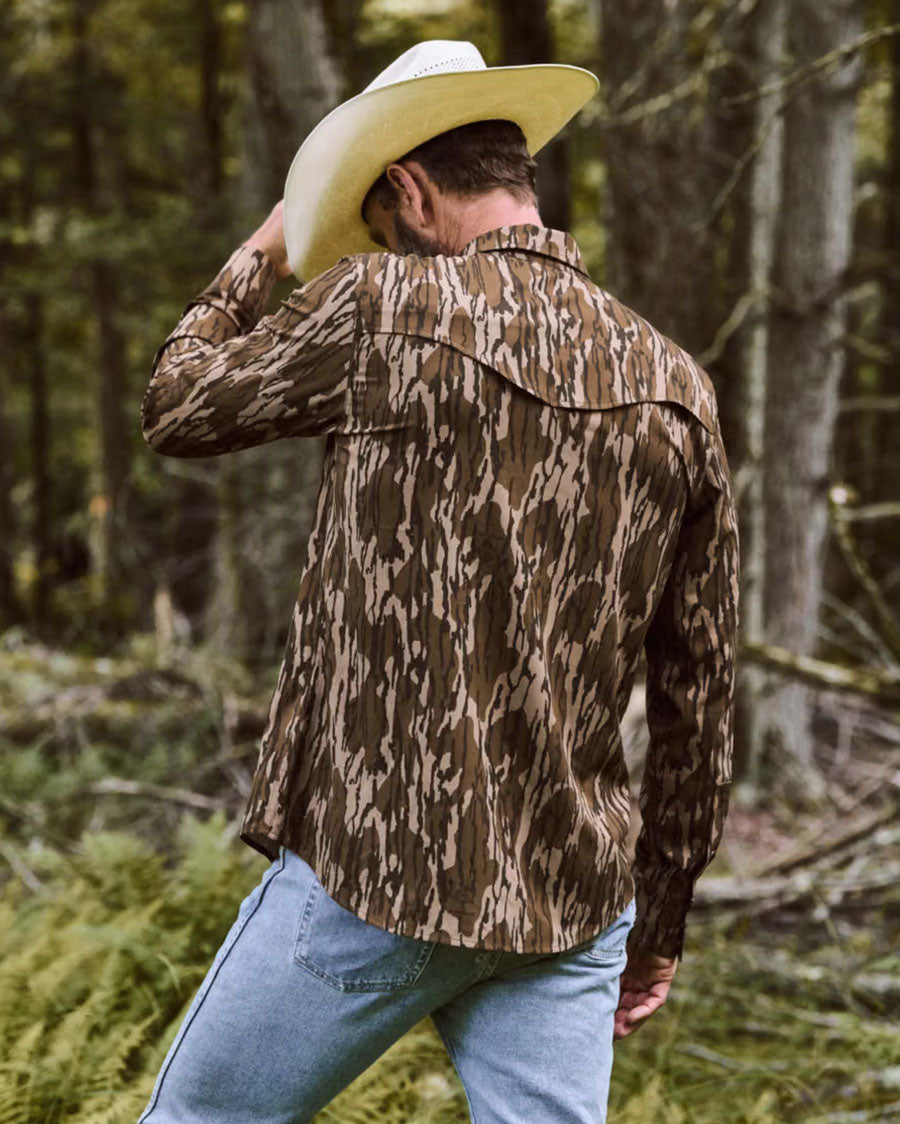 Men's Tecovas X Mossy Oak Performance Western Shirt - 61104-Mob