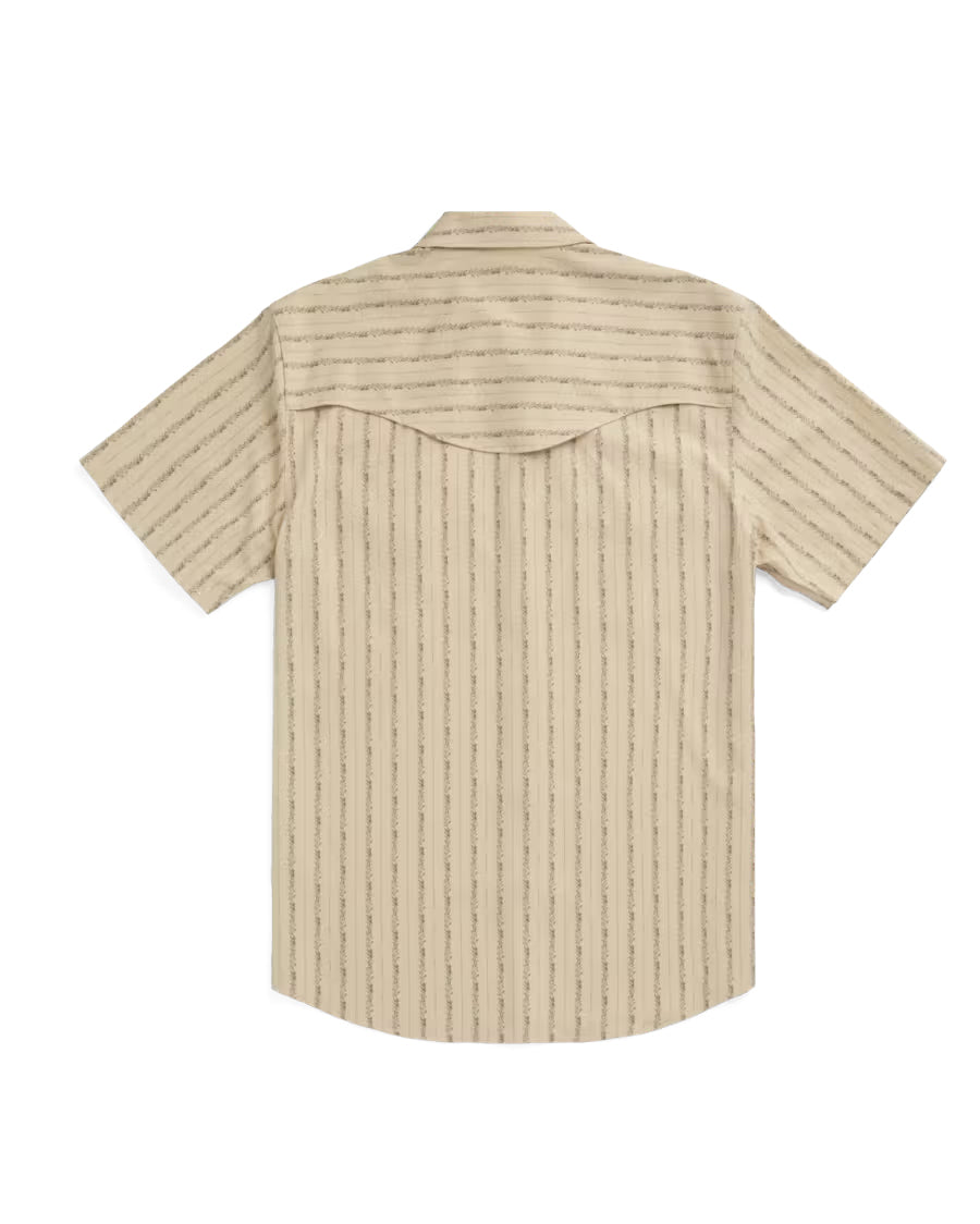 Men's Performance Western Pearl Snap Ss Sandstone - 40364-Snm
