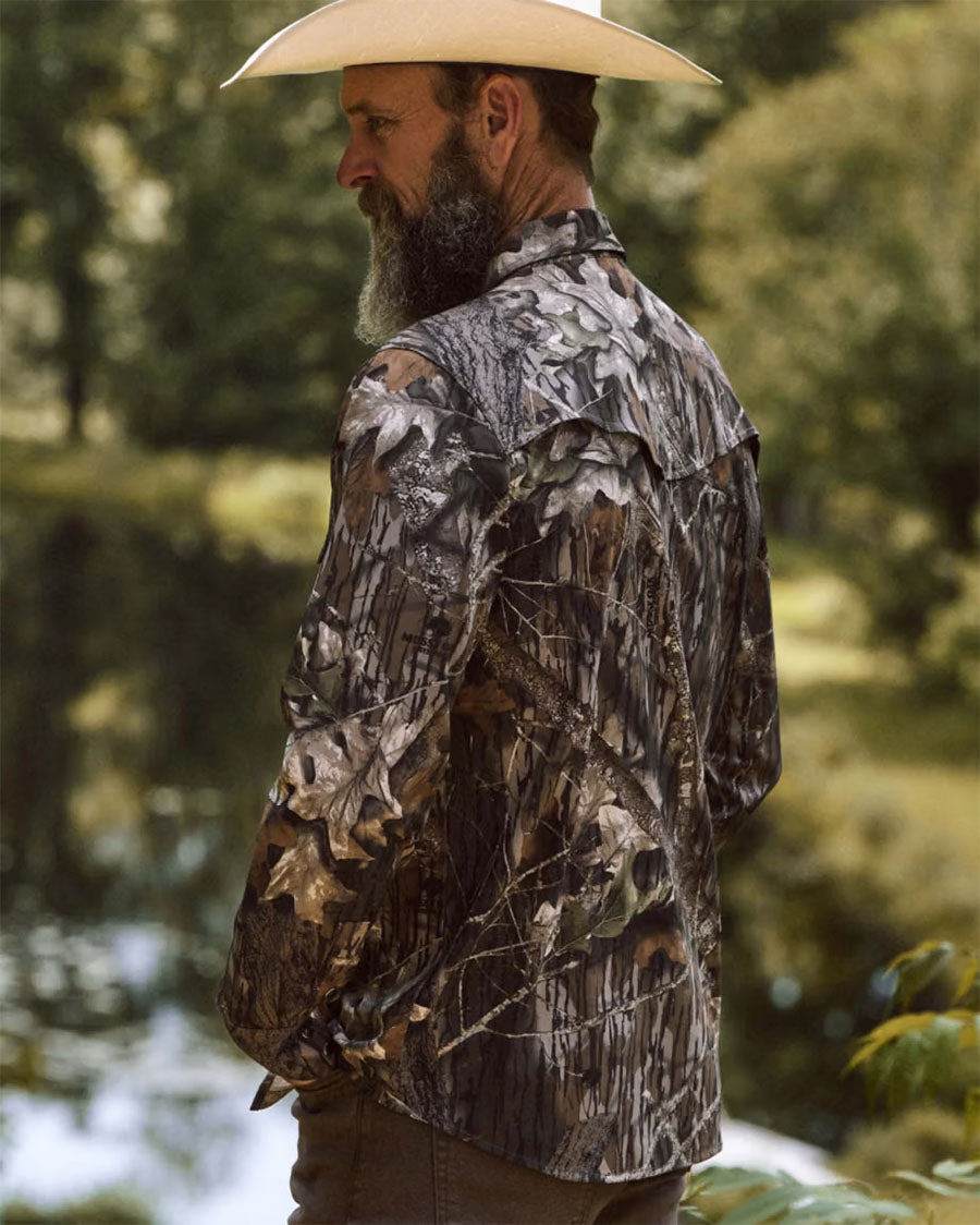 Tecovas Men's Tecovas X Mossy Oak Performance Western Shirt - 61104-Mbu