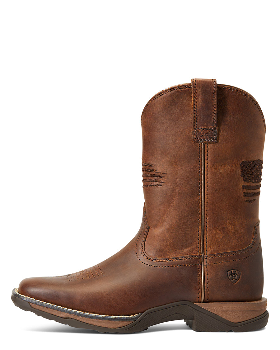 Youth Anthem Patriot Square Toe Western Boots - 10040366