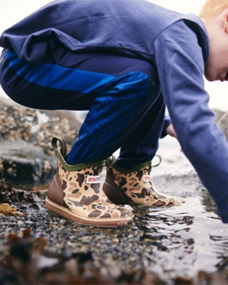 Kids' 4" Ankle Deck Boots - XKABDCMY