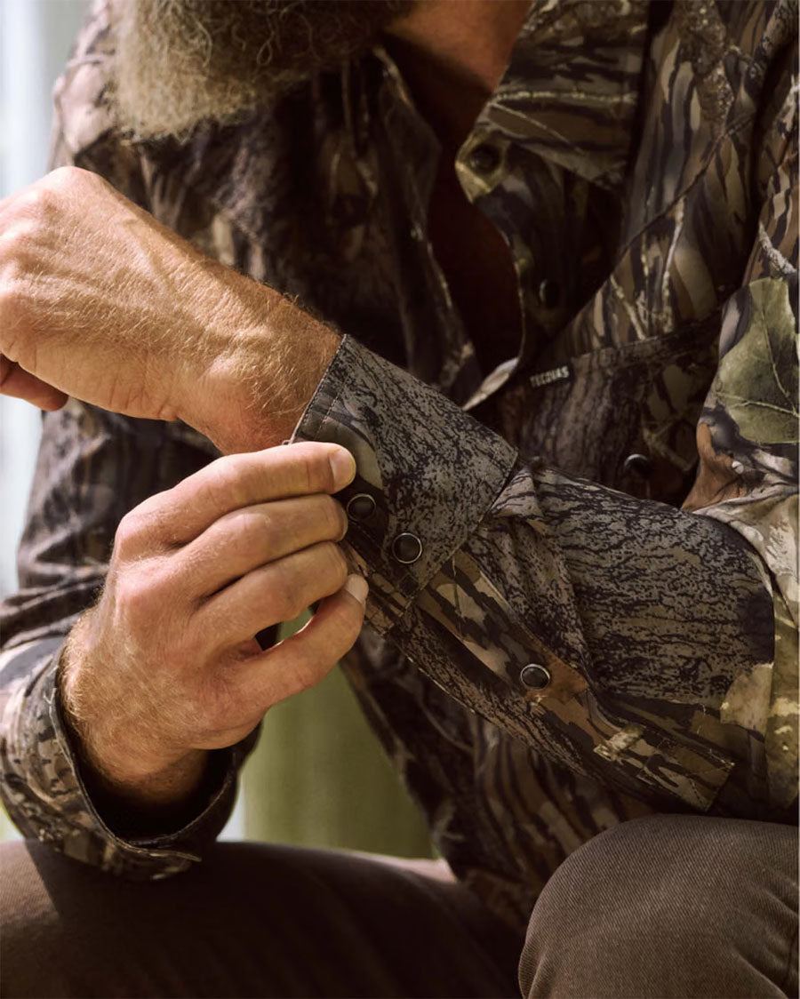 Tecovas Men's Tecovas X Mossy Oak Performance Western Shirt - 61104-Mbu