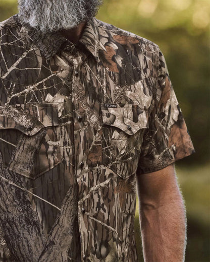 Men's Tecovas X Mossy Oak Performance Western Shirt - 61103-Mbu