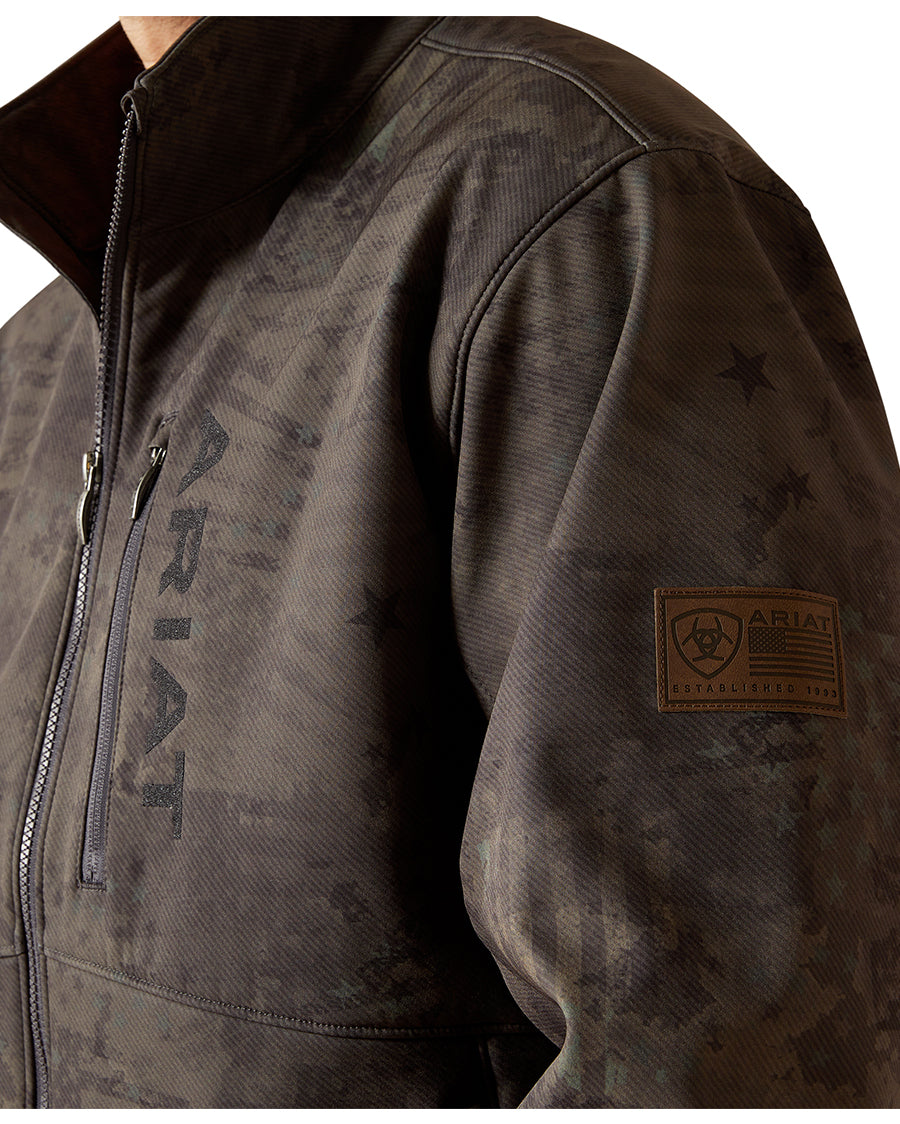 Men's Patriot Flag Softshell Jacket - 10062592