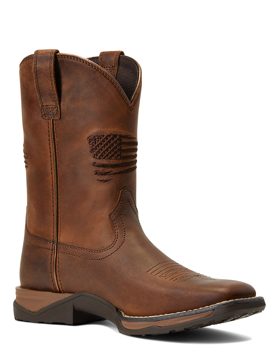 Youth Anthem Patriot Square Toe Western Boots - 10040366