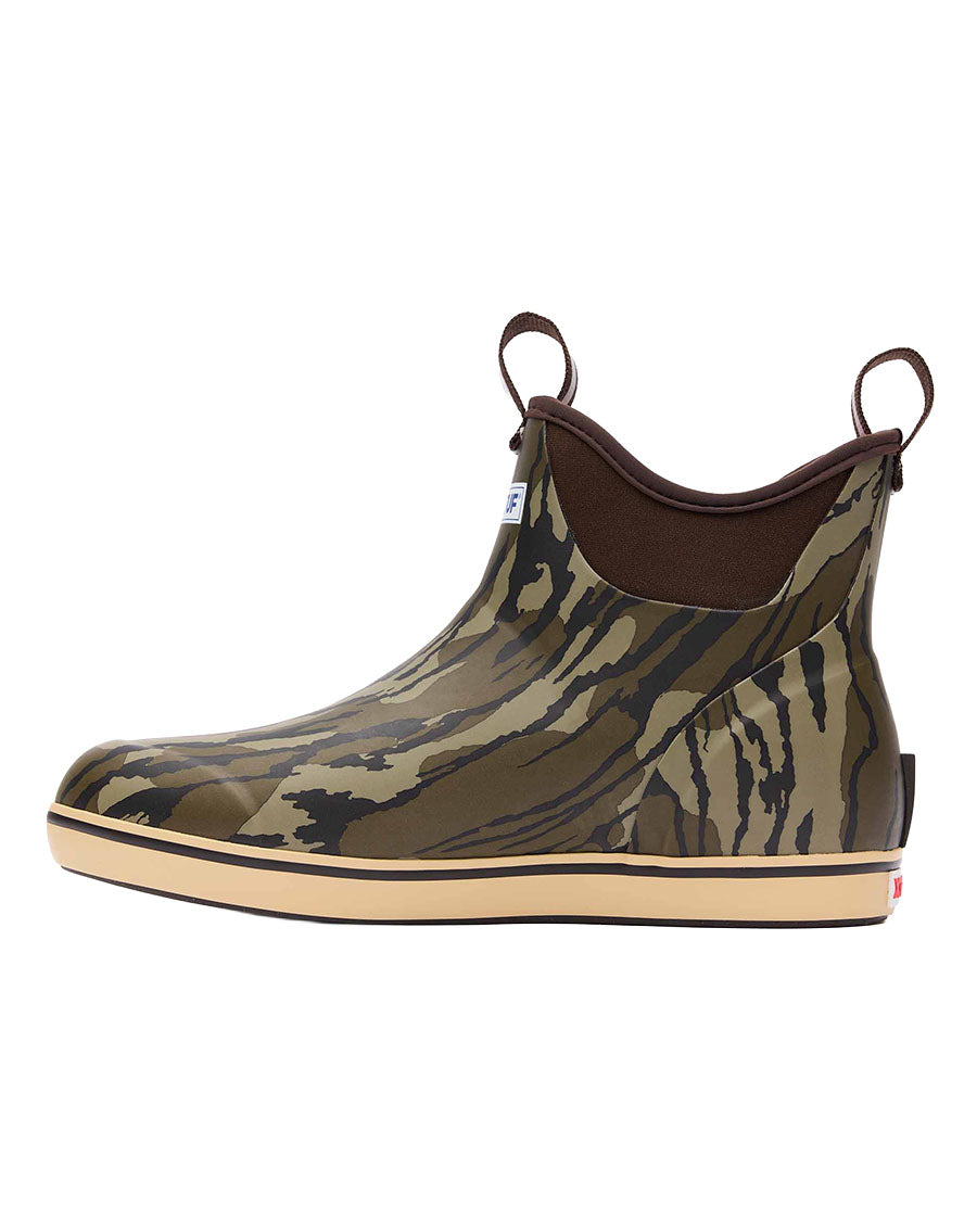 Men's 6" Mossy Oak Bottomland Ankle Deck Boots - XMABMOB