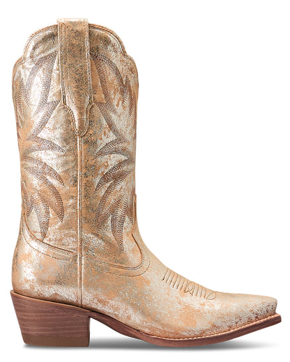 Tecovas Women's The Sadie In Platino Cowhide Metallic Western Boots - 21126-Pla