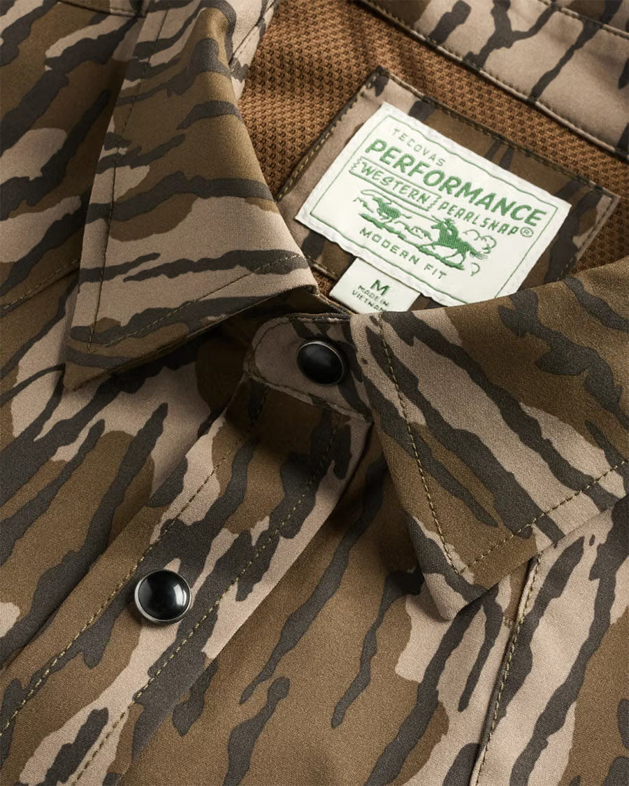 Men's Tecovas X Mossy Oak Performance Western Shirt - 61104-Mob