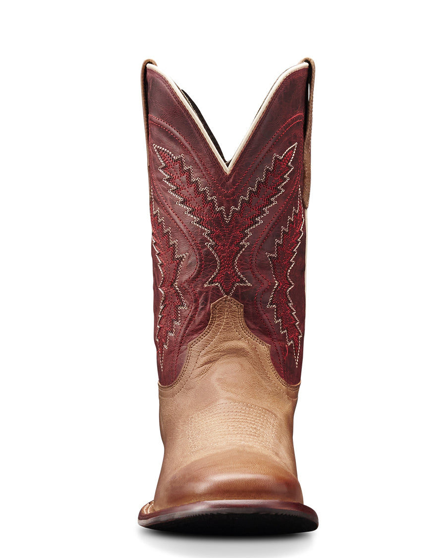 Men's The Doc In Oat & Red Goat Western Boots - 10031-Oar