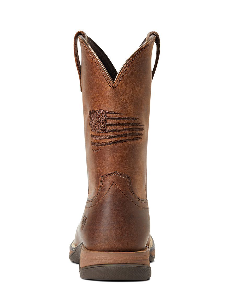Youth Anthem Patriot Square Toe Western Boots - 10040366