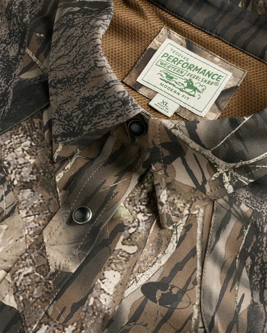 Tecovas Men's Tecovas X Mossy Oak Performance Western Shirt - 61104-Mbu