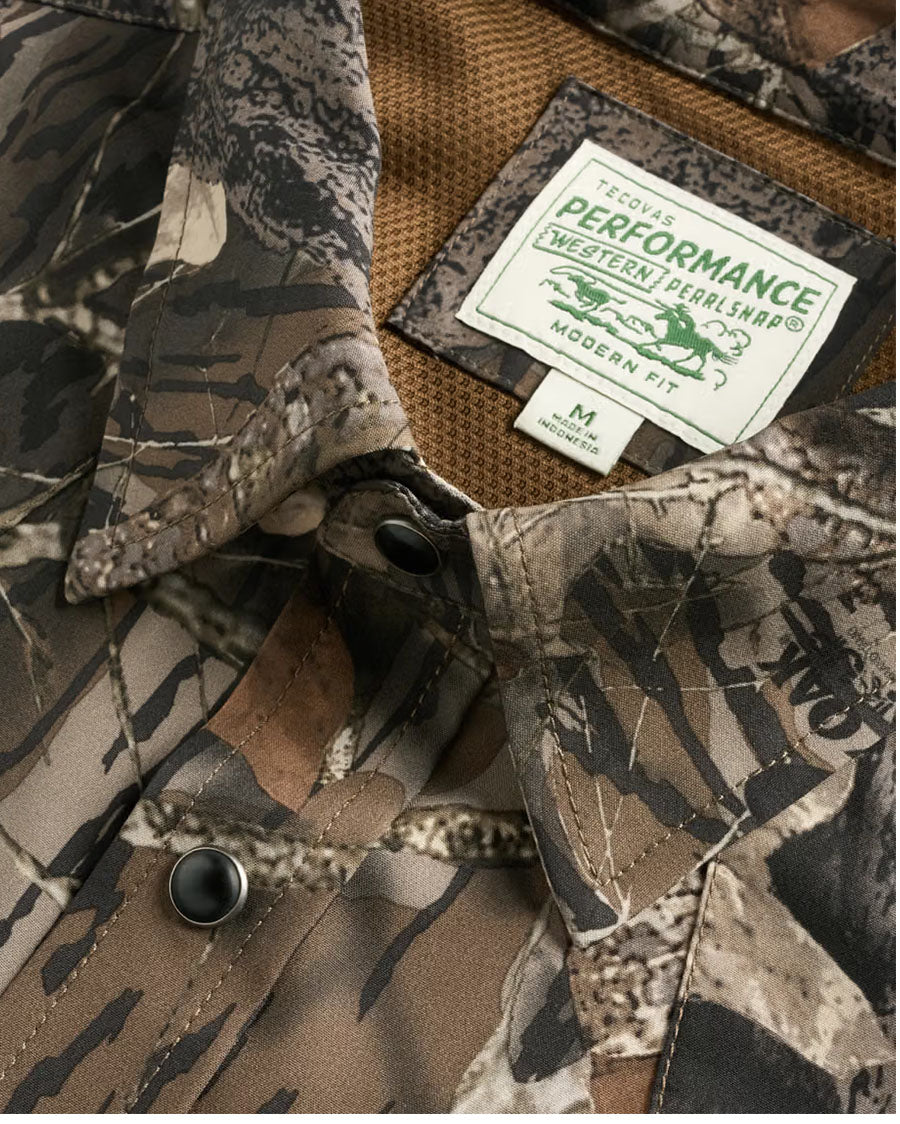 Men's Tecovas X Mossy Oak Performance Western Shirt - 61103-Mbu