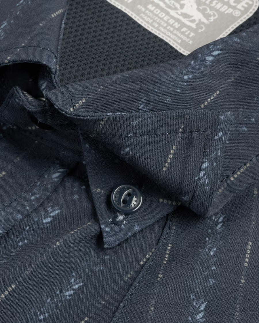 Men's Performance Short Sleeve Western Pearl Snap Shirt - 40364-Dan