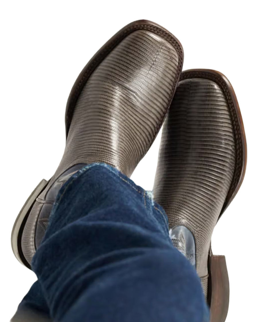 Men's The Doc Canyon Gunmetal Lizard Western Boots - 11224-Gnm