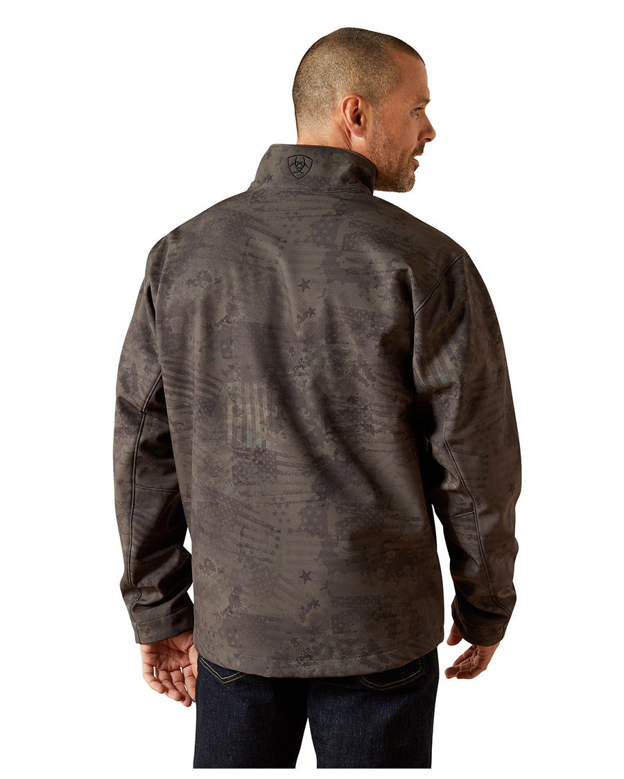 Men's Patriot Flag Softshell Jacket - 10062592