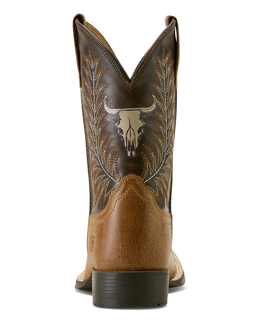 Youth Stampede Wide Square Toe Western Boots - 10063827