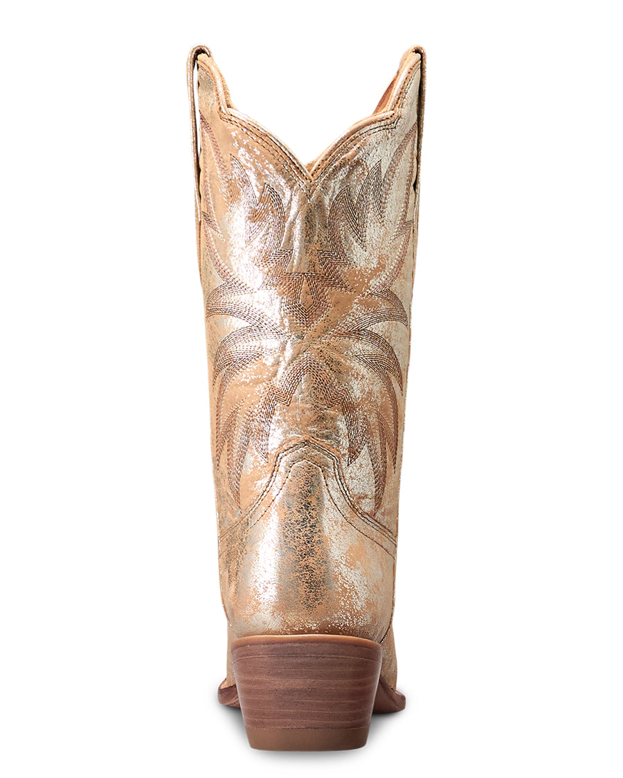 Tecovas Women's The Sadie In Platino Cowhide Metallic Western Boots - 21126-Pla