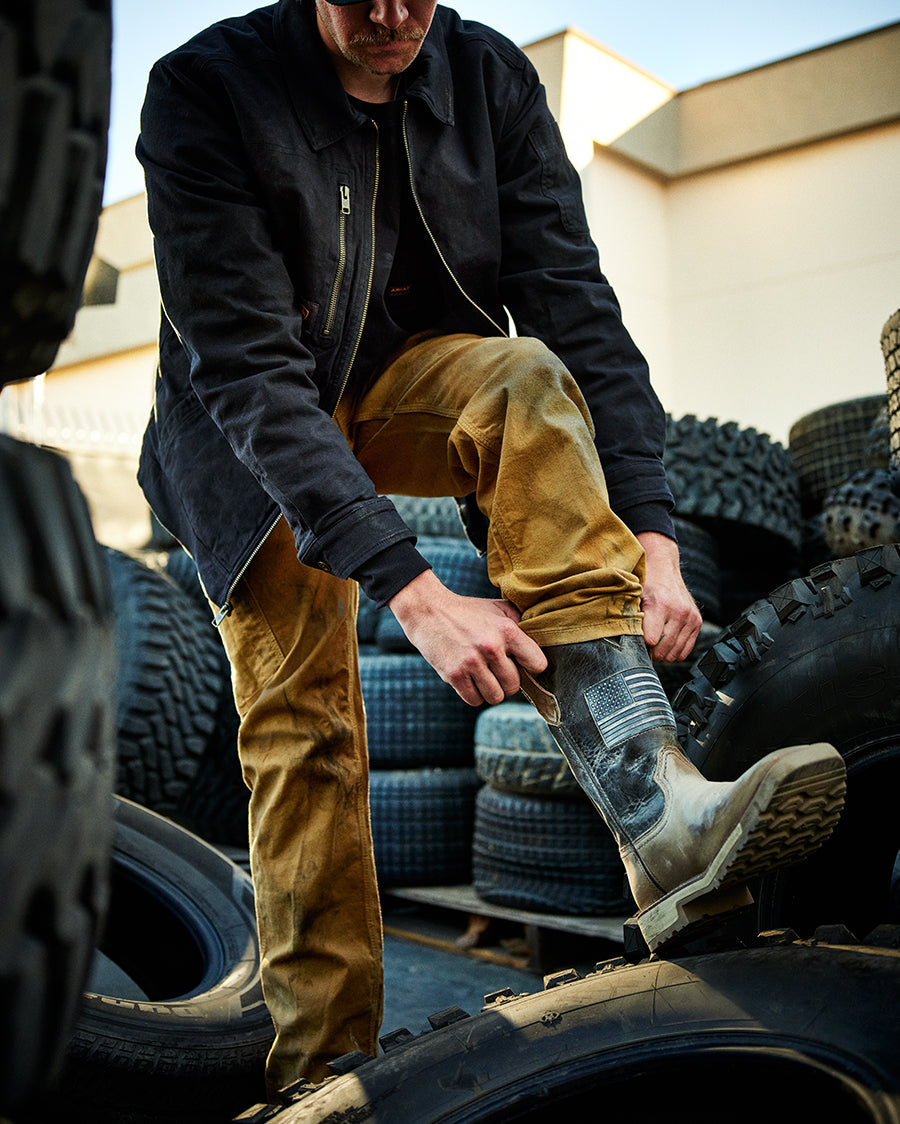 Men's Activator Patriot Wide Square Toe Work Boots - 10079675
