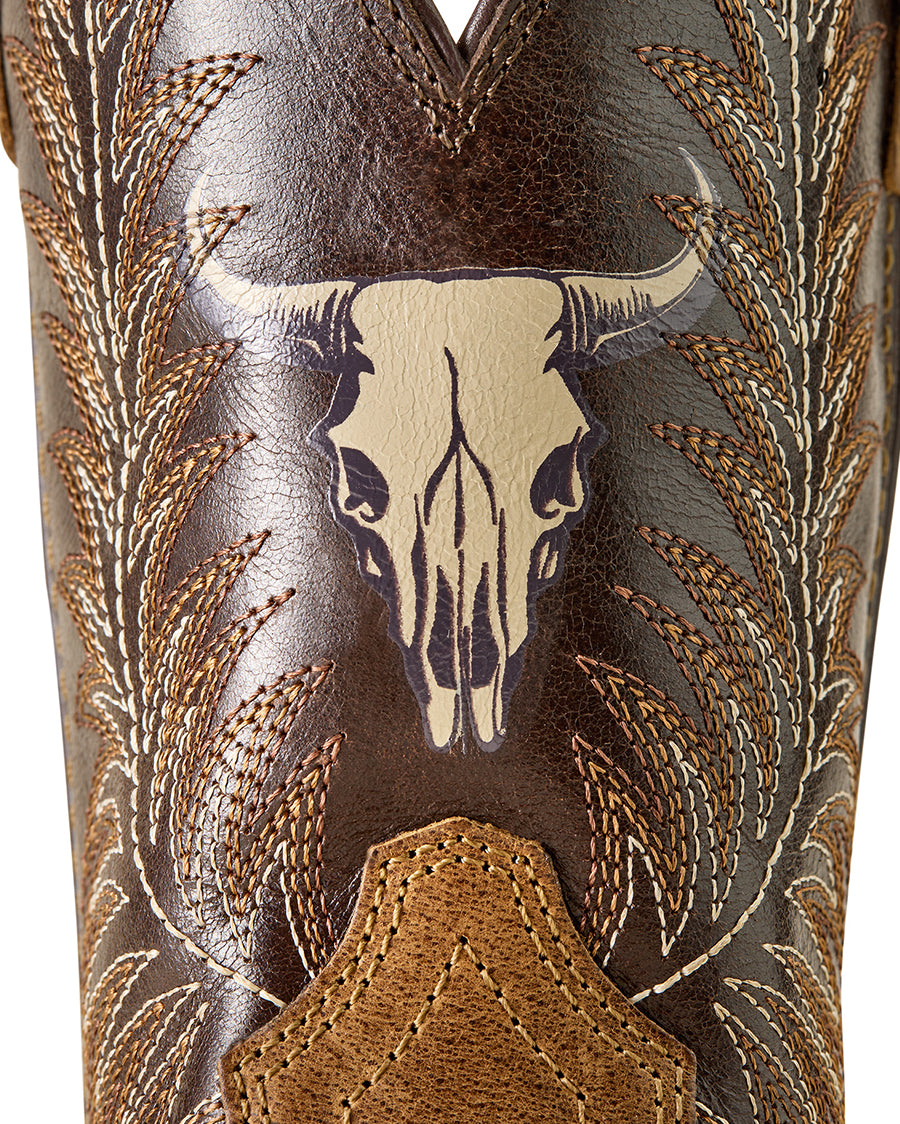 Youth Stampede Wide Square Toe Western Boots - 10063827