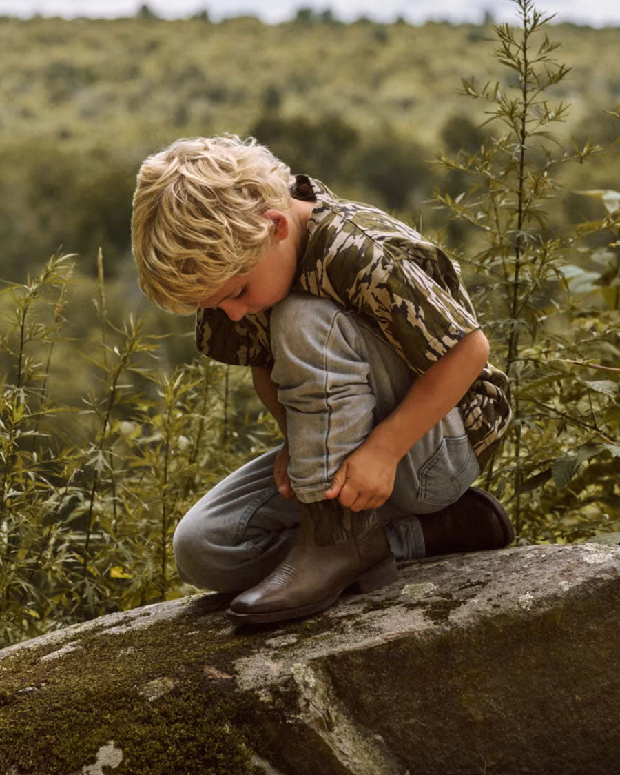 Kids' Tecovas X Mossy Oak Doc Western Boots - 81018-Mob