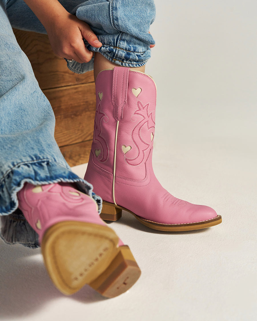 Girls' The Annie Hearts Western Boots - 81034-Wlr