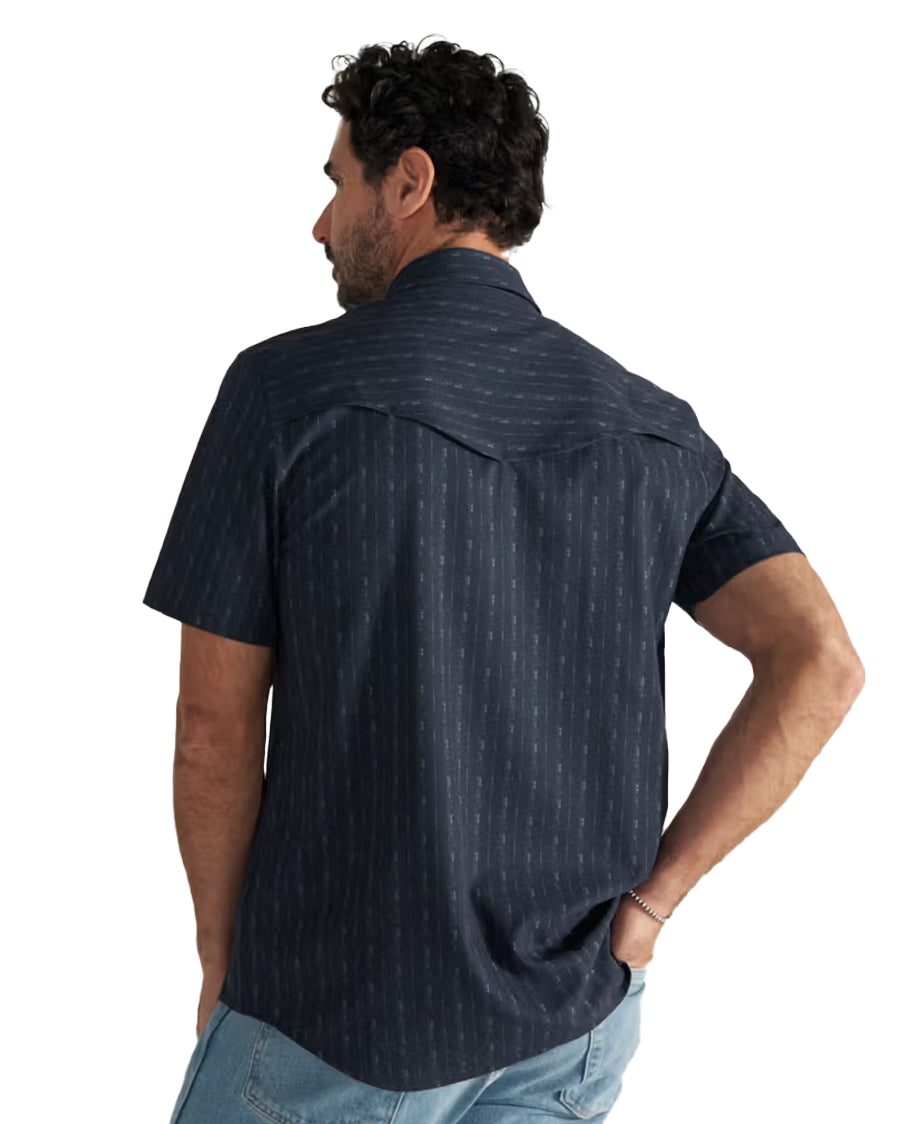 Men's Performance Short Sleeve Western Pearl Snap Shirt - 40364-Dan