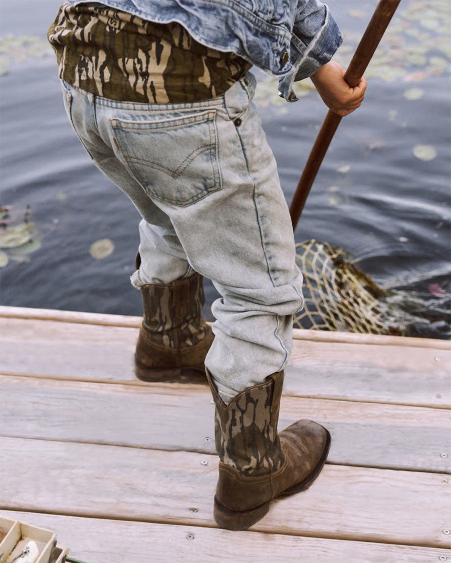 Kids' Tecovas X Mossy Oak Doc Western Boots - 81018-Mob