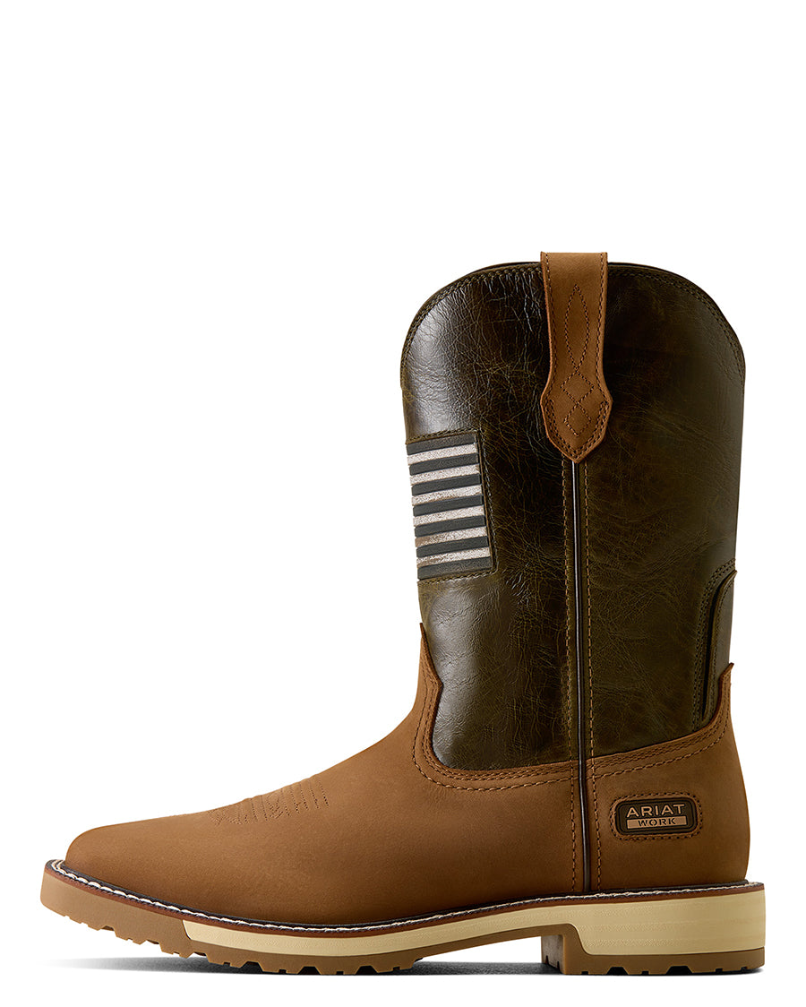 Men's Activator Patriot Wide Square Toe Work Boots - 10079675