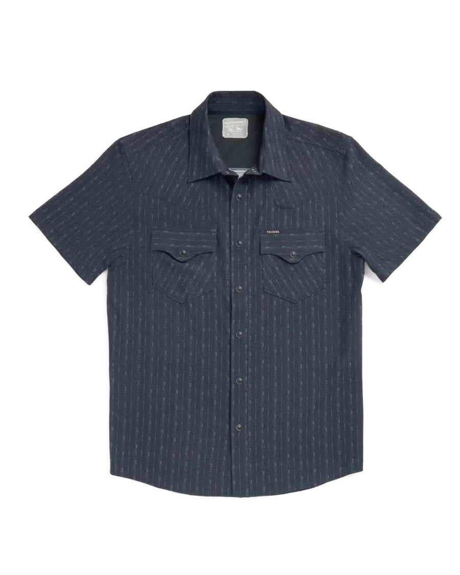 Men's Performance Short Sleeve Western Pearl Snap Shirt - 40364-Dan
