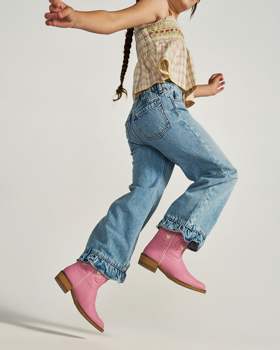 Girls' The Annie Hearts Western Boots - 81034-Wlr