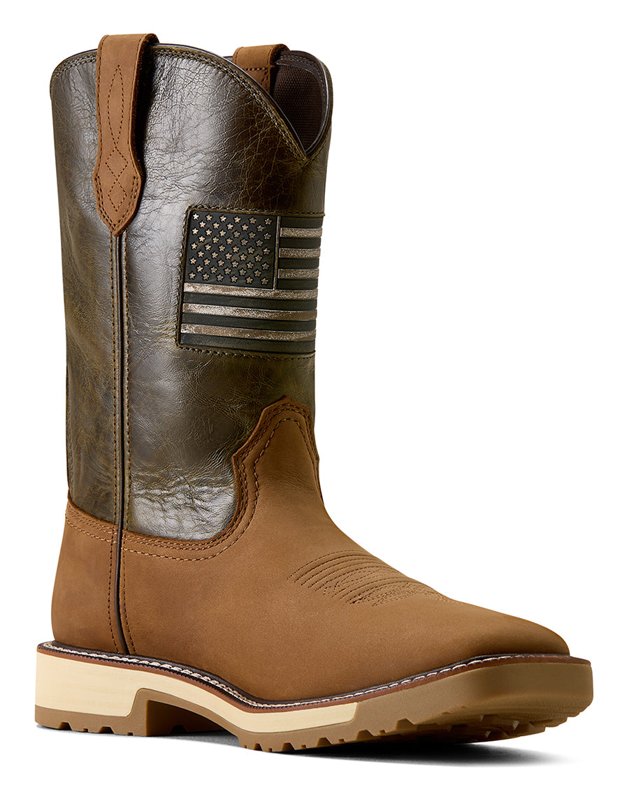 Men's Activator Patriot Wide Square Toe Work Boots - 10079675