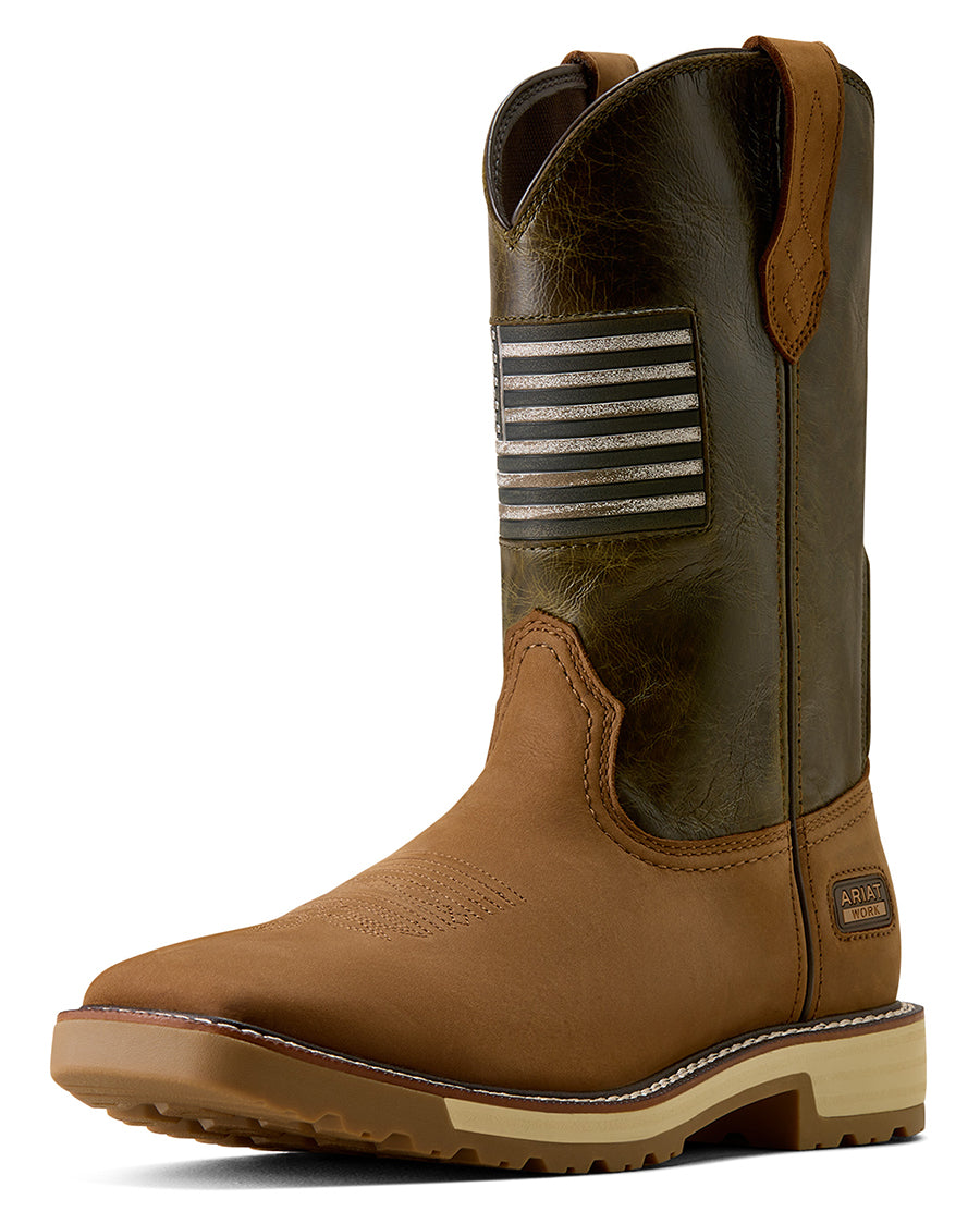 Men's Activator Patriot Wide Square Toe Work Boots - 10079675