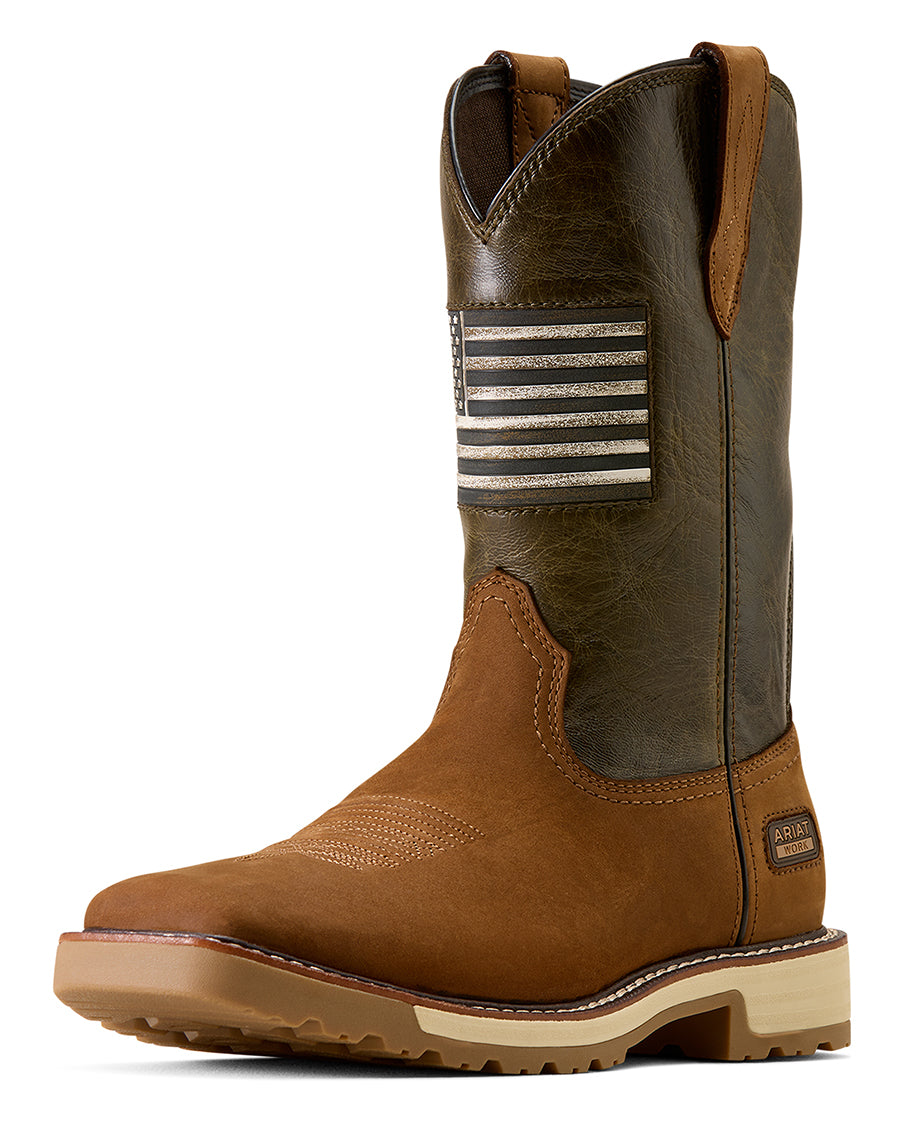 Men's Activator Patriot Wide Square Toe Work Boots - 10079675