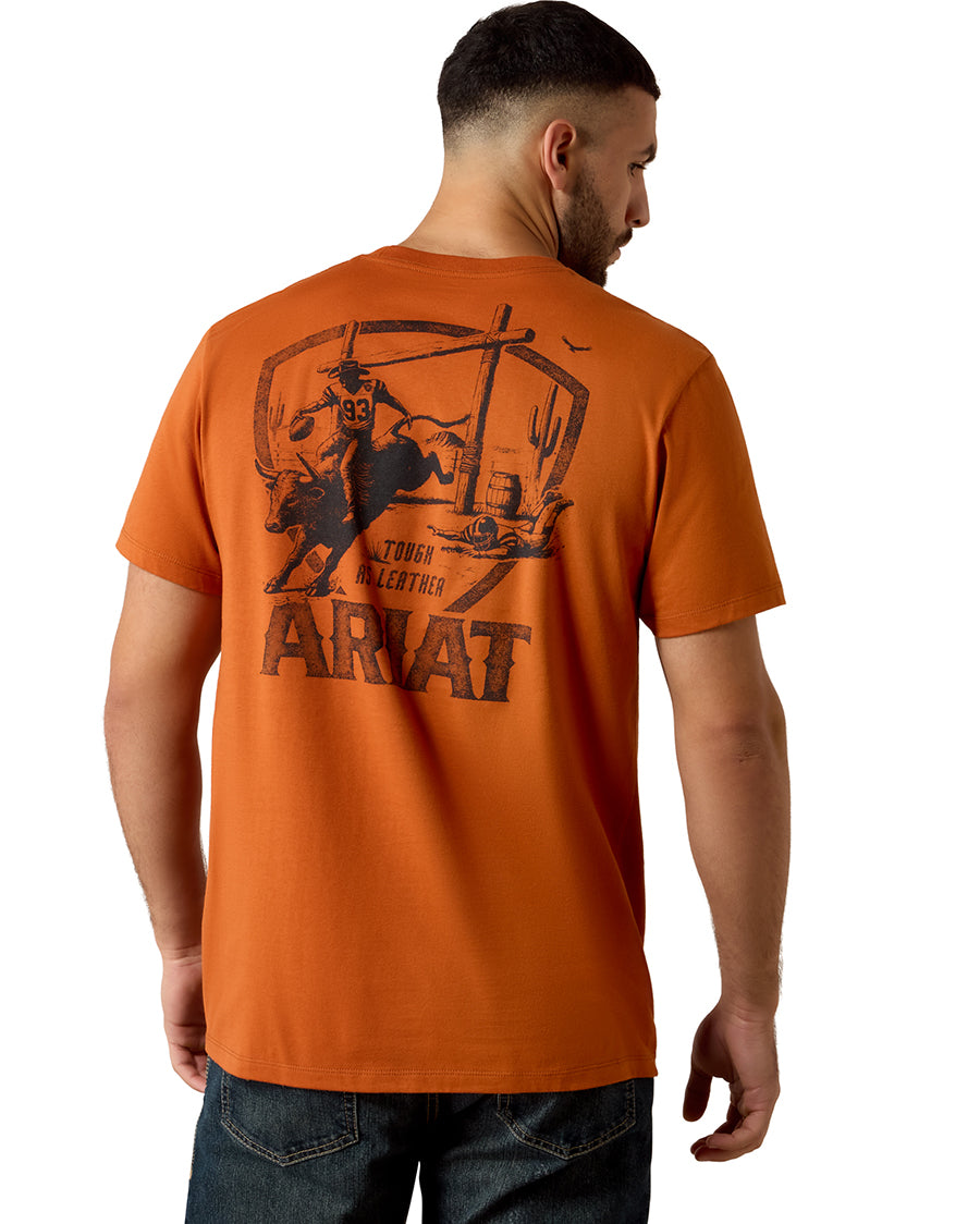Men's Ariat Tough As Leather T-Shirt - 10079530 by Ariat from Skip’s Western Outfitters | ARI-10079530-SML