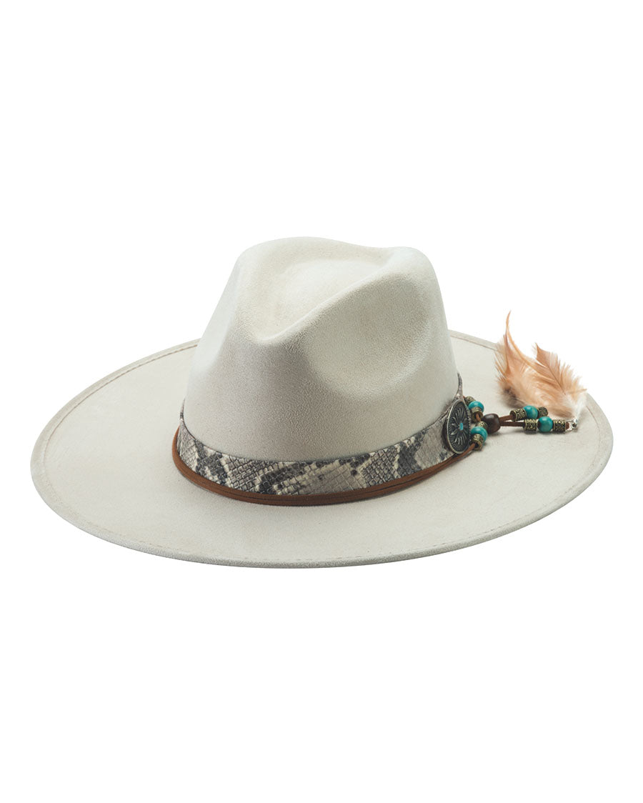 Choices Faux Felt Western Hat - 851-Bcks