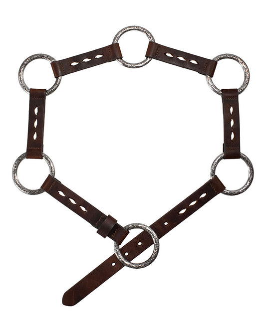 Women's Leather Connecting Rings Belt - D140012002