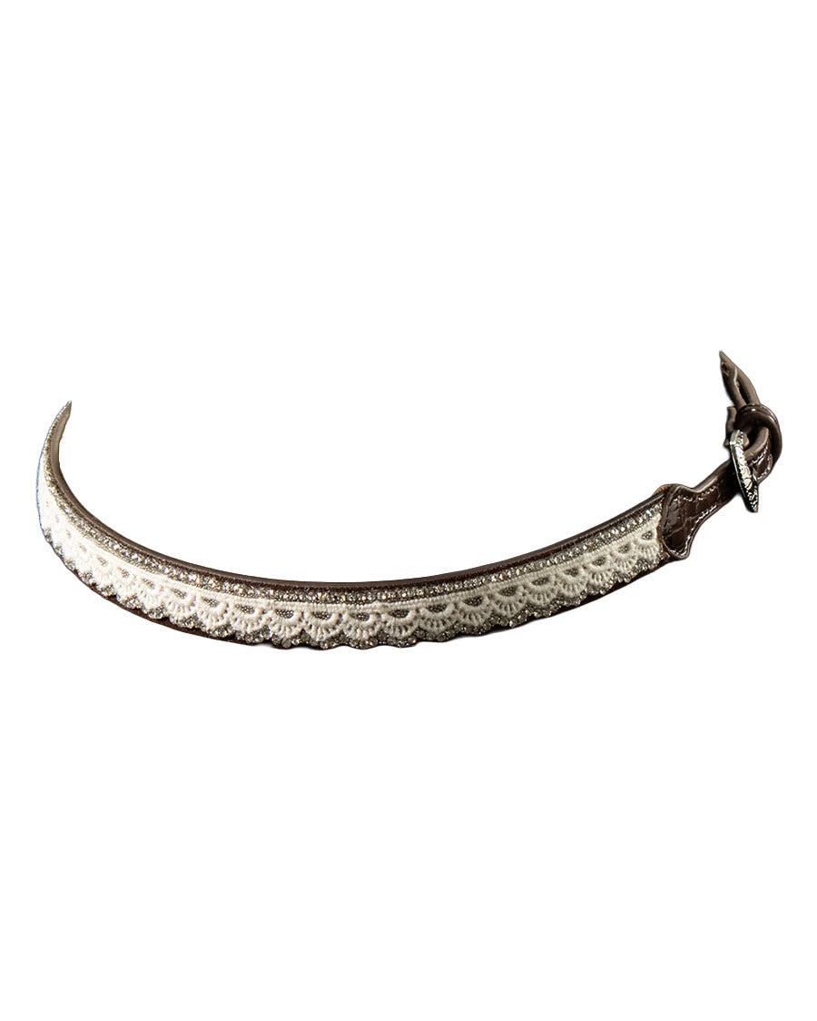 Croc Tabs Lace Overlay Hatband - D740001902