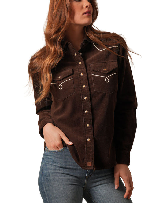Women's Lehi Long Sleeve Western Shirt - Wto0000093-Bn004