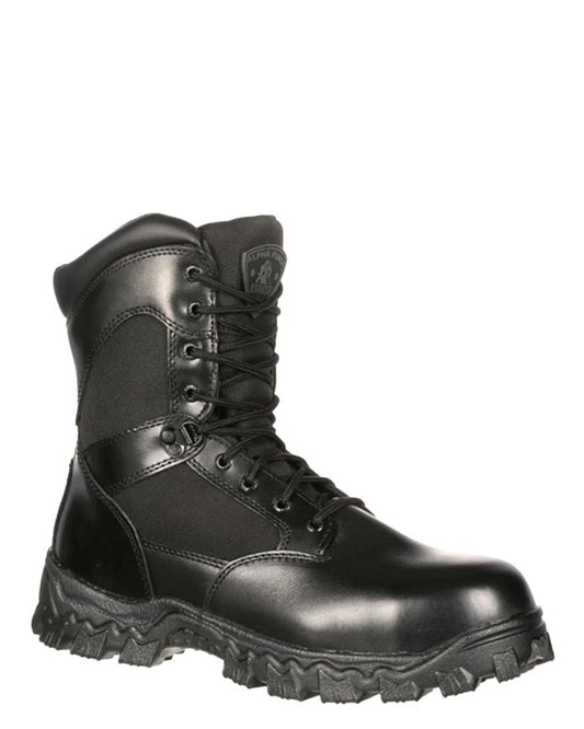 Men's Alpha Force Zipper Waterproof Public Service Boots - 2173