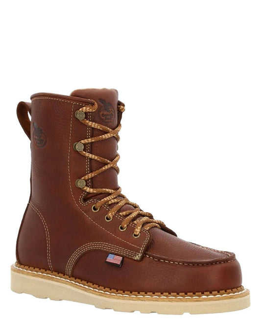 Men's Wedge Moc Toe Work Boots - GB00480