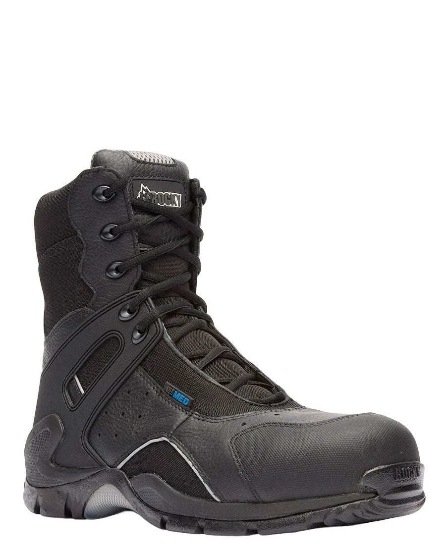 Men's 1st Med Carbon Fiber Toe Puncture-Resistant Waterproof Public Service Boots - FQ0911113
