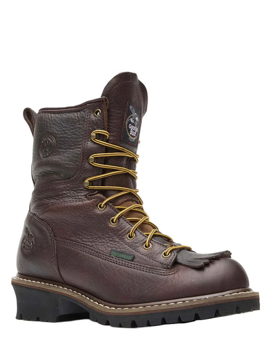 Men's Waterproof Logger Work Boots - G7113