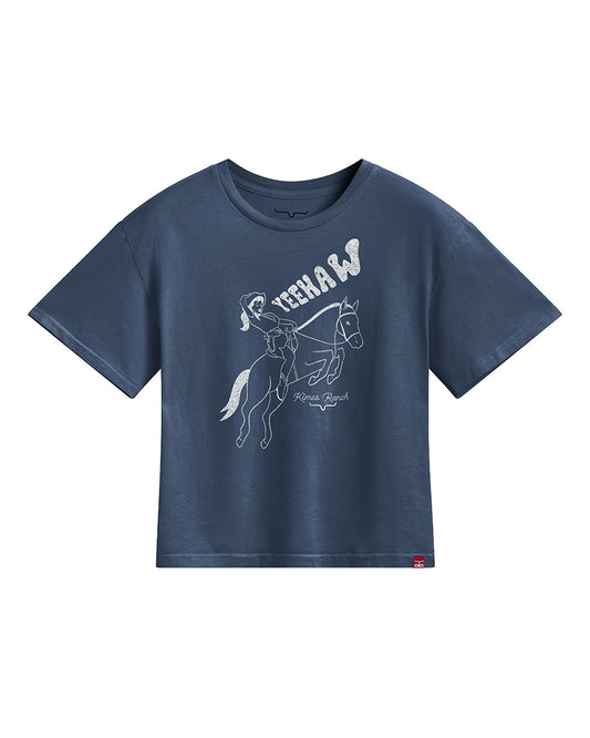 Women's Yeehaw Short Sleeve Graphic T-Shirt - Wsh0000137-Bl031