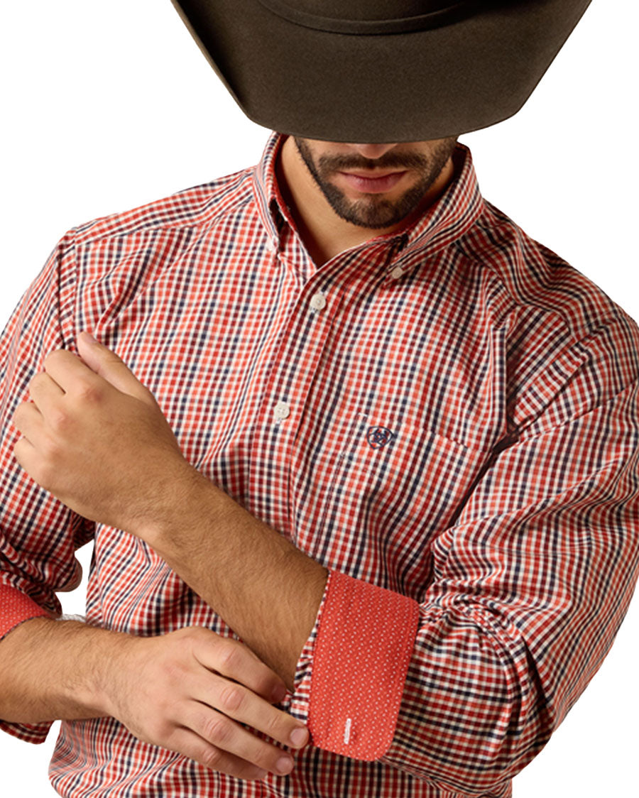 Men's Wrinkle Free Walter Classic Fit Long Sleeve Western Shirt - 10079370