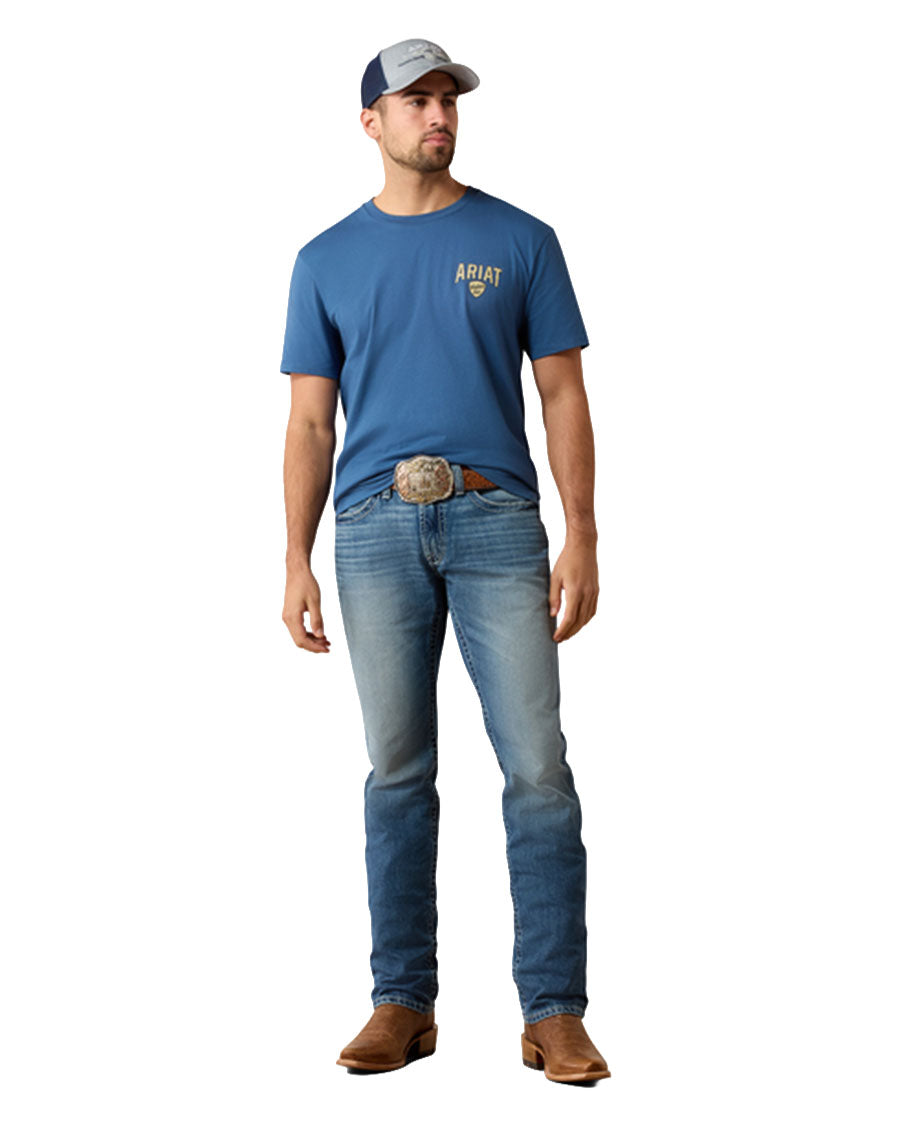 Men's Ariat Lone Longhorn Short Sleeve T-Shirt - 10079268
