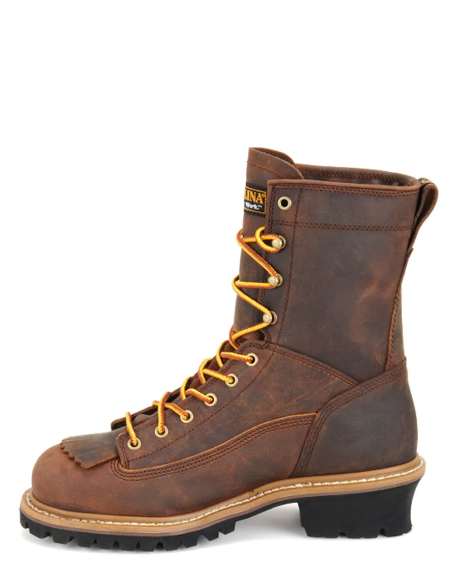Men's 8" Spruce WP Steel-Toe Logger Boots - CA9824