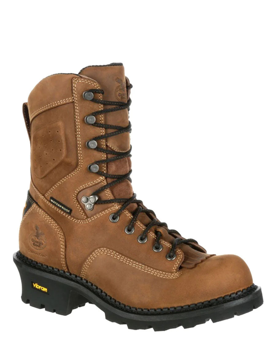 Men's Comfort Core Logger Waterproof Work Boots - GB00096
