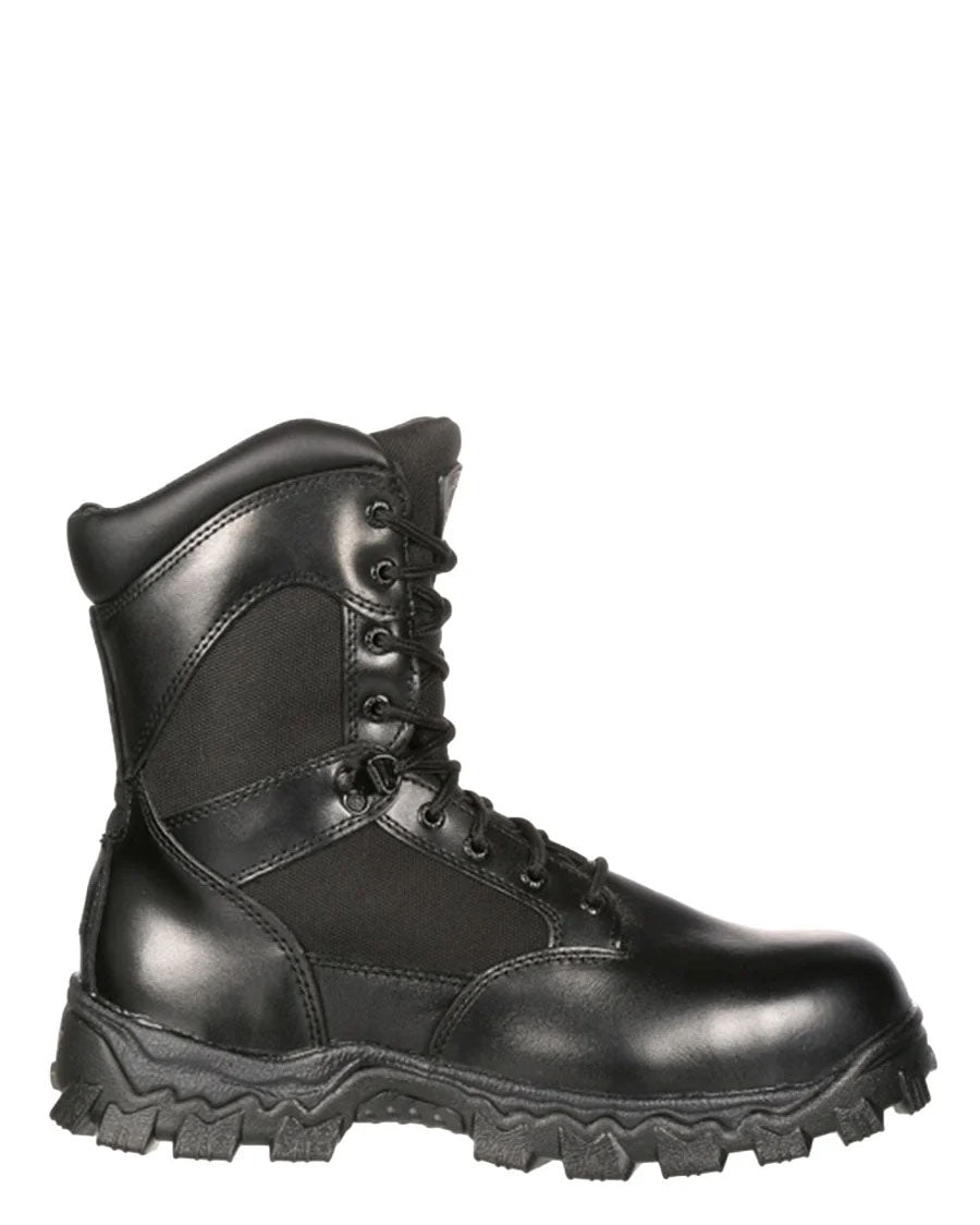 Men's Alpha Force Zipper Waterproof Public Service Boots - 2173